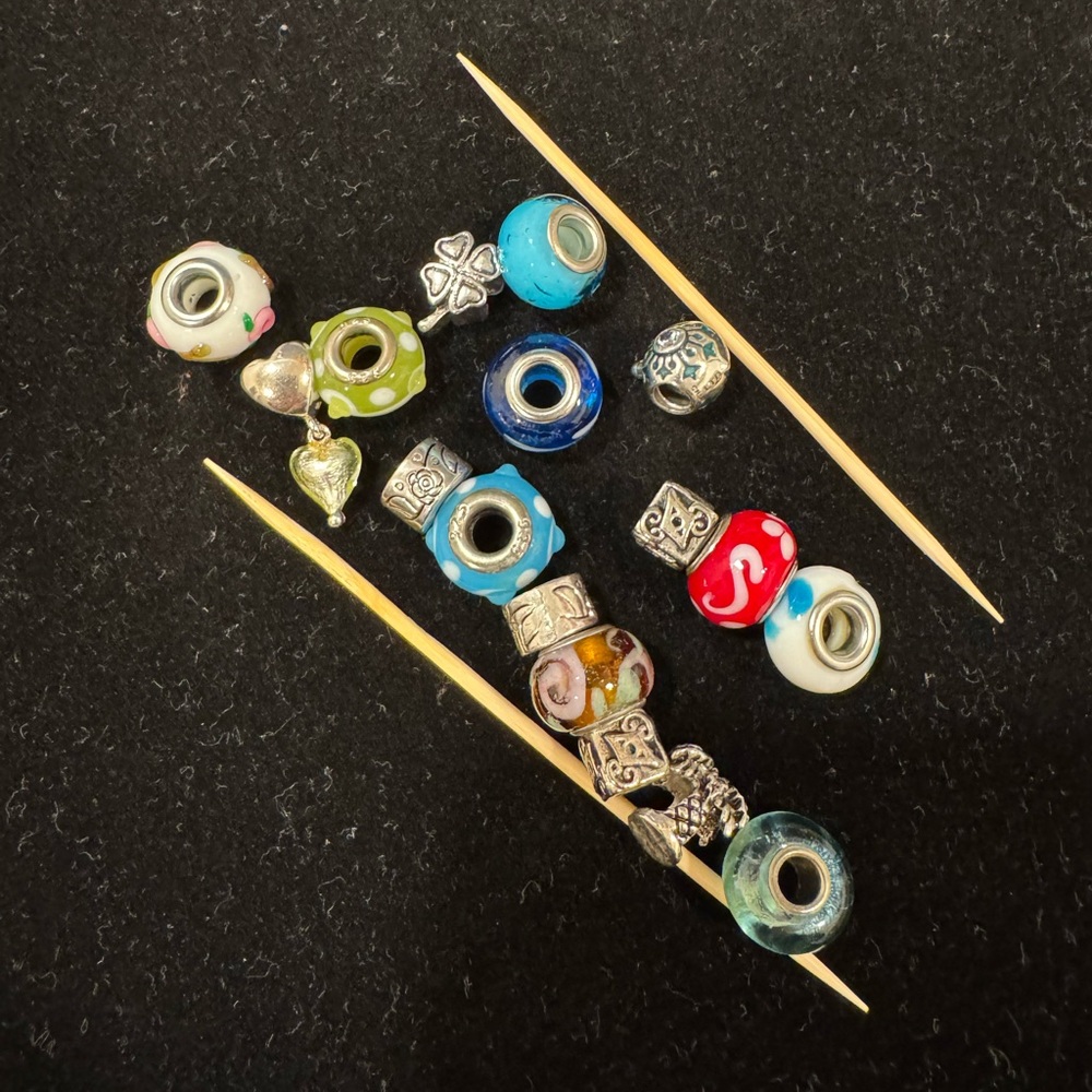 Pandora Like Colorful (17) Charms Multiple Designs/Patterns - Picture 6 of 6